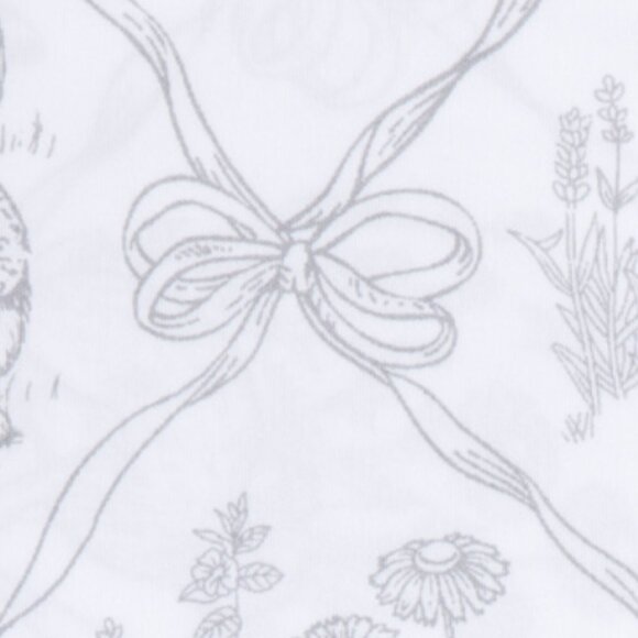 DELPHINE Bunnies And Bows Sheet Set - Picture 3 of 5